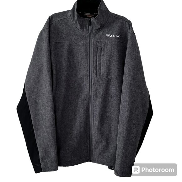 Ariat Gray and Black Men's Jacket - Picture 1 of 16